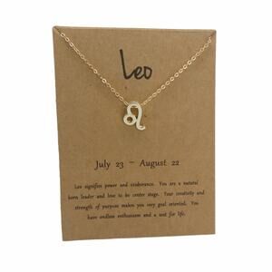 Francesca's Leo Pendant Necklace Gold Zodiac Horoscope Necklace